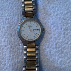 Bulova vintage watch, silver and gold